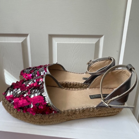 Patrizia Pepe sequins espadrilles sandals - Picture 7 of 7